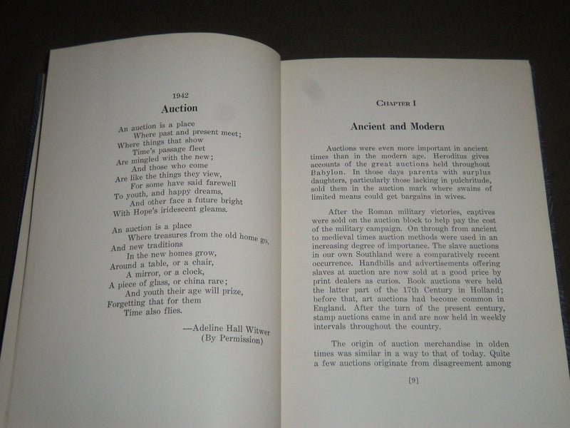 1942 BUYING AT AUCTION BOOK BY O. C. LIGHTNER - KD 4237