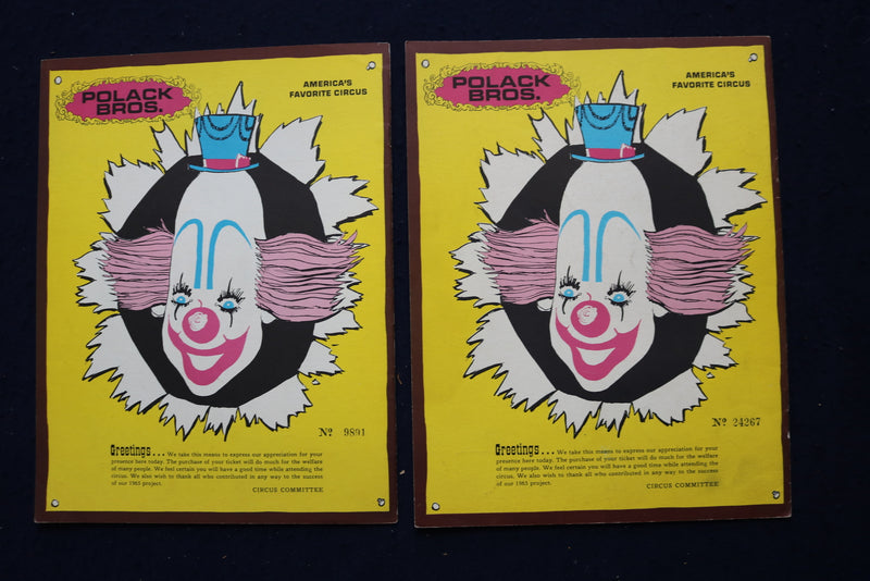 1958-1973 POLLACK BROS. CIRCUS PROGRAMS - LOT OF 17 - O 3639
