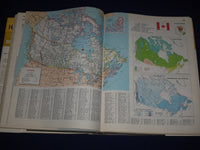 1969 HAMMOND'S MEDALLION WORLD ATLAS - GREAT COLOR MAPS - 11.5
