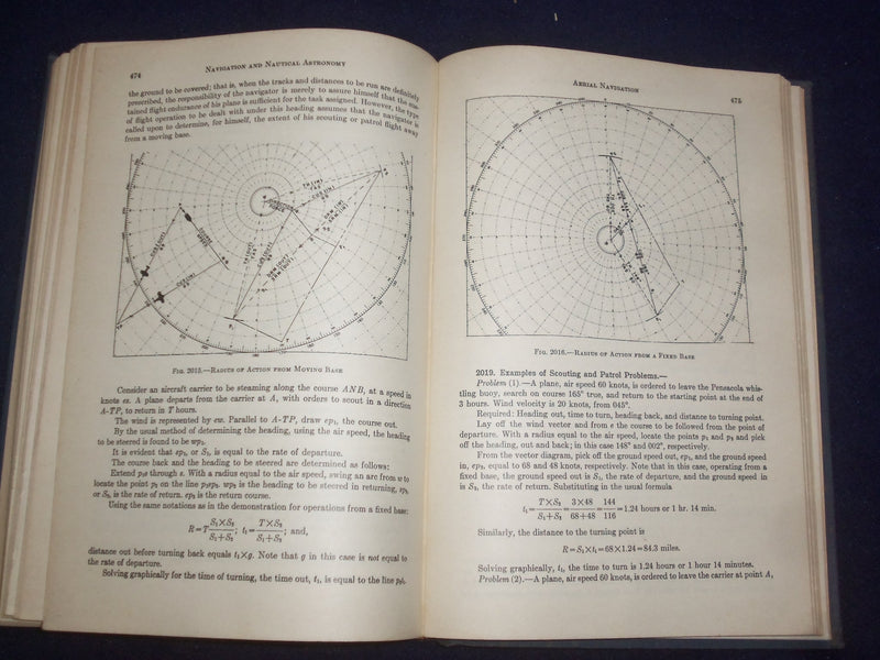 1943 NAVIGATION AND NAUTICAL ASTRONOMY HARDCOVER BOOK BY COMM. DUTTON - KD 9082