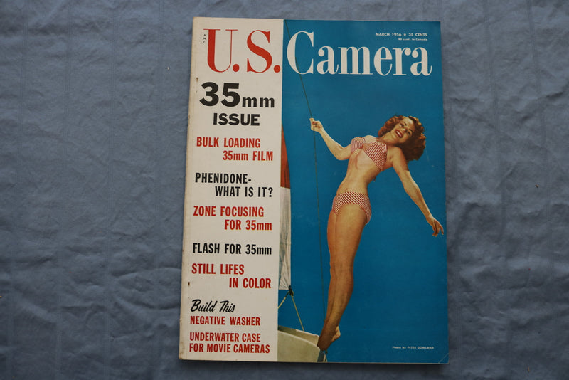 1956 MARCH U.S. CAMERA MAGAZINE - PETER GOWLAND COVER - SP 1195D