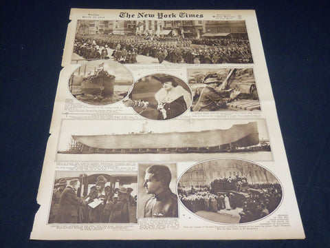 1918 MARCH 24 NEW YORK TIMES PICTURE SECTION NO. 8 & 9 - 69TH REGIMENT - NT 8803