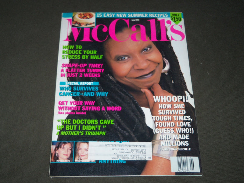 1993 JUNE MCCALL'S MAGAZINE - WHOOPI GOLDBERG COVER - B 2958