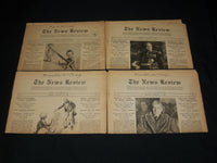 1931-1932 THE NEWS REVIEW NEWSPAPER LOT OF 17 ISSUES - NEW YORK CITY - O 314