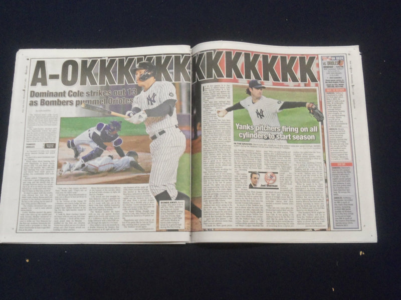2021 APRIL 7 NEW YORK POST NEWSPAPER- NYC QUALITY OF LIFE PLUMMETS - COLE K'S 13