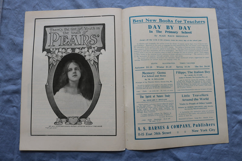 1907 NOVEMBER TEACHERS MAGAZINE - A.S. BARNES & COMPANY - GREAT COVER - ST 5510X