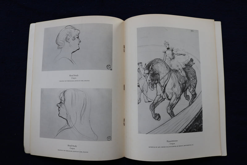 1964-1966 DRAWINGS OF DEGAS - LAUTREC - LOT OF 2 SOFTCOVER BOOKS - K 1446