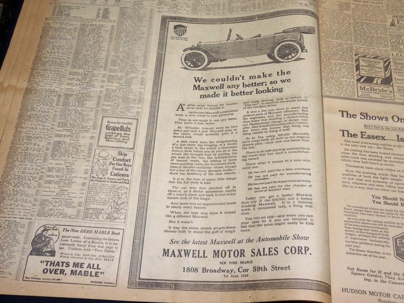 1919 FEBRUARY 4 NEW YORK TIMES - COMMITTEE GETS FULL LEAGUE PLAN - NT 7959