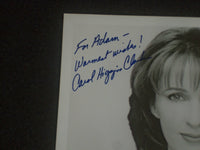 CAROL HIGGINS CLARK AUTOGRAPHED 8X10 PHOTOGRAPH - J 6267
