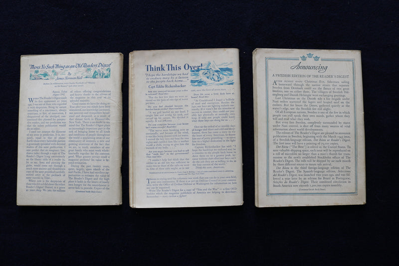 1943 READER'S DIGEST MAGAZINE - LOT OF 9 - O 3446