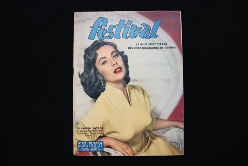 1957 FEBRUARY 5 FESTIVAL MAGAZINE - ELIZABETH TAYLOR COVER - E 26392