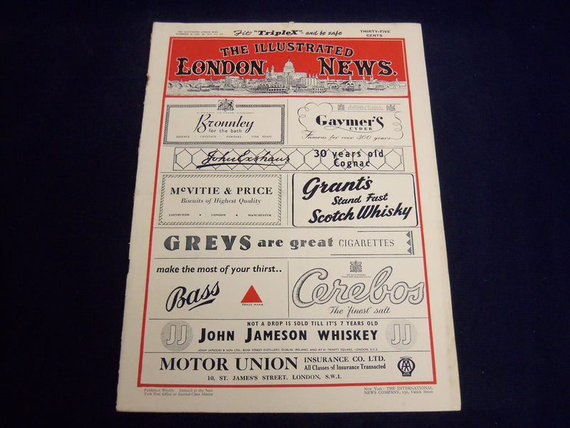 1950 NOVEMBER 25 ILLUSTRATED LONDON NEWS MAGAZINE - KING FAROUK - E 8157