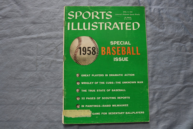 1958 APRI 14 SPORTS ILLUSTRATED MAGAZINE - SPECIAL BASEBALL ISSUE - ST 5505Z