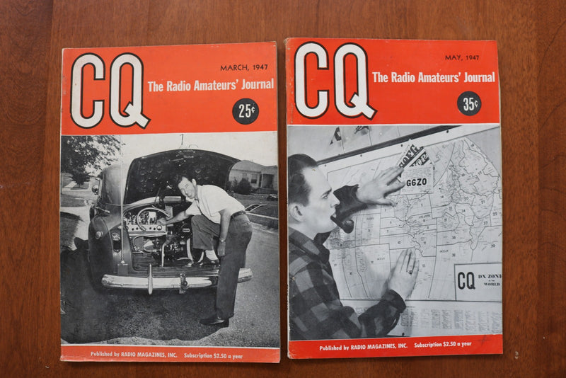 1946-1951 CQ THE RADIO AMATEURS' JOURNAL - LOT OF 11 - O 3904