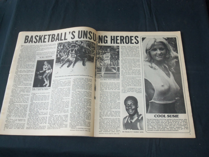 1976 APRIL THE NATIONAL POLICE GAZETTE MAGAZINE - SECRET BUGGING OF CIA - B 5800