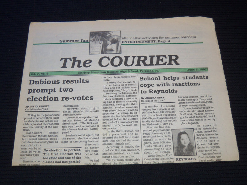 1996-1997 MARJORY STONEMAN DOUGLAS HIGH SCHOOL NEWSPAPERS LOT OF 5 - J 7454