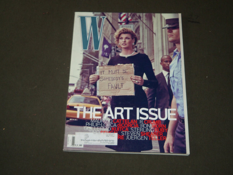 2009 NOVEMBER W MAGAZINE - LINDA EVANGELISTA COVER - B 3428