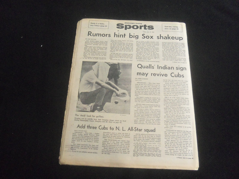1969 JULY 18 CHICAGO AMERICAN TODAY NEWSPAPER - APOLLO 11 NEARING MOON - NP 5844