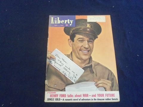 1942 SEPTEMBER 5 LIBERTY MAGAZINE - HENRY FORD TALKS ABOUT WAR/FUTURE - B 4197T