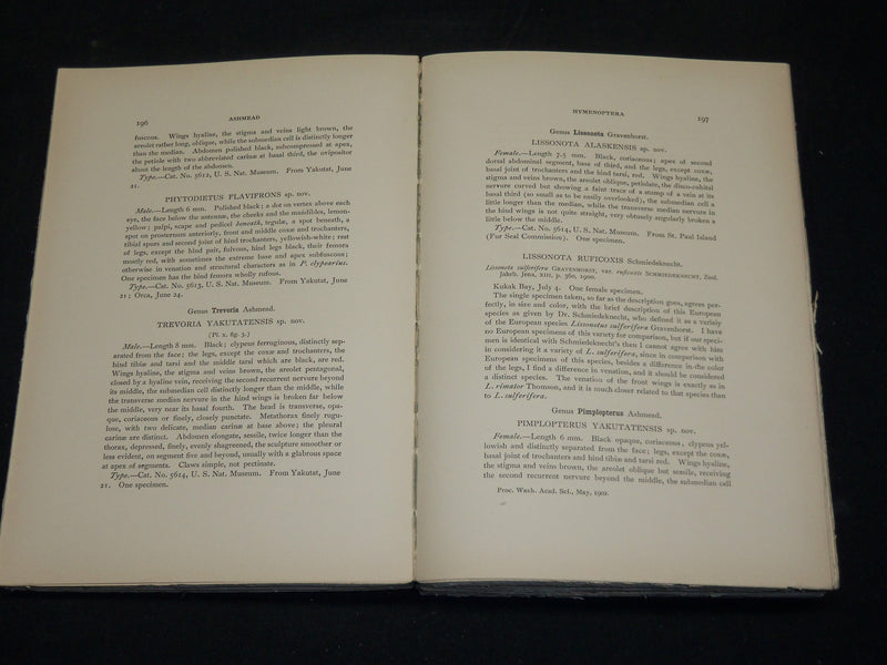 1900-1902 WASHINGTON ACADEMY OF SCIENCES PROCEEDINGS VOLUME LOT OF 3 - R 8D
