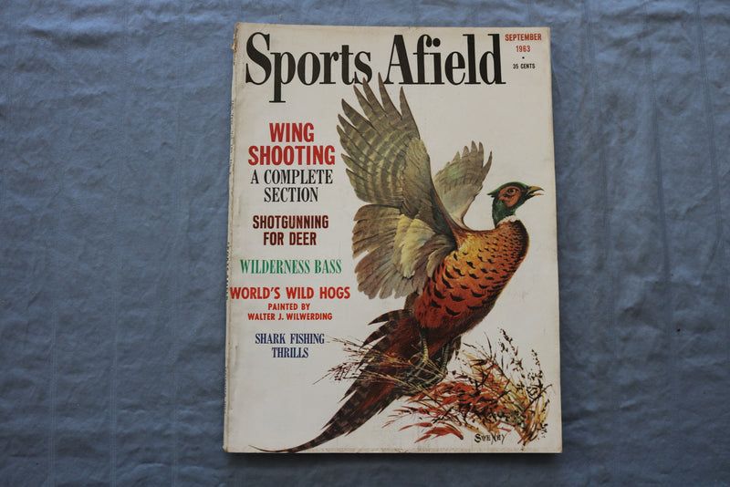1963 SEPTEMBER SPORTS AFIELD MAGAZINE - WING SHOOTING COVER - SP 6175T