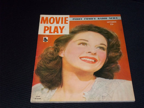 1947 SEPTEMBER MOVIE PLAY MAGAZINE - SUSAN HAYWARD FRONT COVER - E 14221