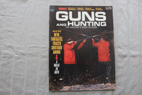 1965 AUGUST GUNS AND HUNTING MAGAZINE - TRACER SHOTGUN AMMO COVER - ST 3400U