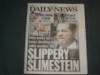 2019 DEC 7 NY DAILY NEWS NEWSPAPER - HARVEY WEINSTEIN DISABLES ANKLE MONITOR