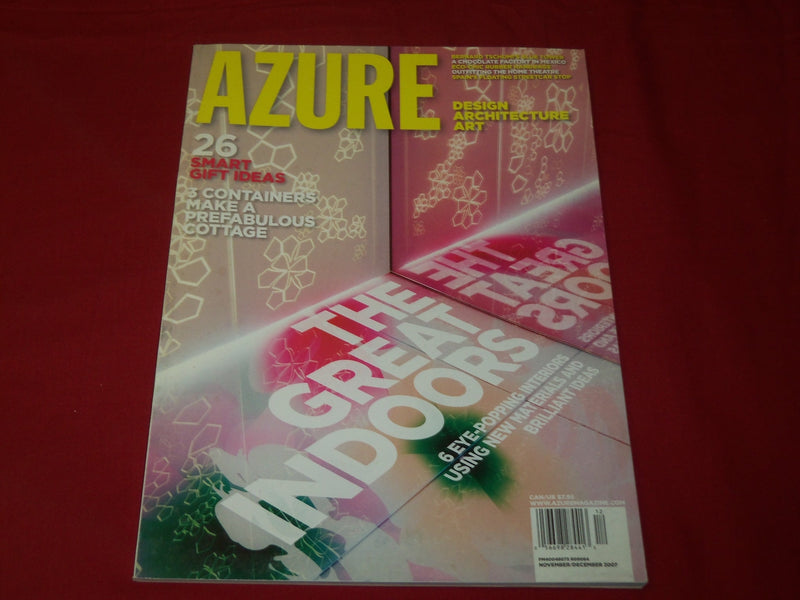 2007 NOV/DEC MAZURE MAGAZINE - GREAT INDOORS - DESIGN - ARCHITECTURE - RC 696