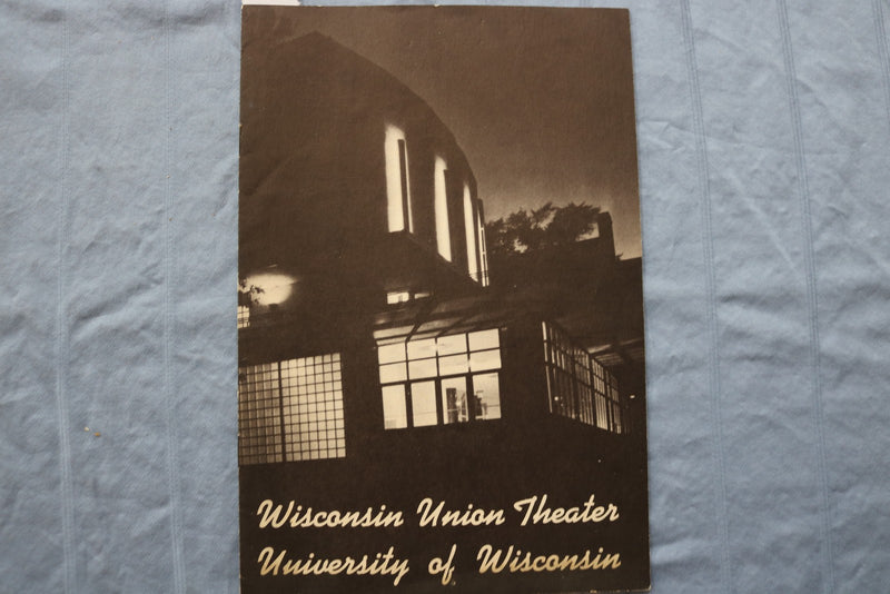 1940'S UNIV. OF WISCONSIN WISCONSIN UNION THEATRE PROGRAMS - LOT OF 3 - K 2982