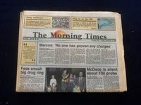 1988 DEC 2 THE MORNING TIMES NEWSPAPER-SCRANTON, PA- FERDINAND MARCOS - NP 6135
