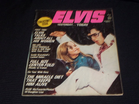 1975 #1 ELVIS YESTERDAY & TODAY MAGAZINE - ELVIS FRONT COVER - E 3865