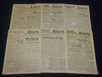 1952-1961 AMEN+ NEWSLETTER MAGAZINE LOT OF 22 ISSUES - O 2305A