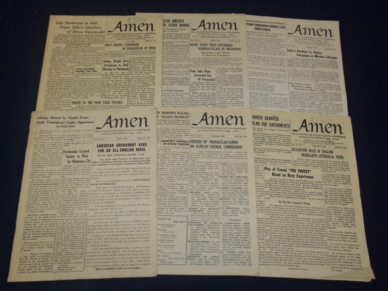 1952-1961 AMEN+ NEWSLETTER MAGAZINE LOT OF 22 ISSUES - O 2305A