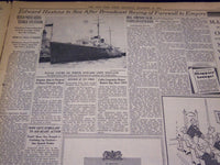 1936 DEC 12 NEW YORK TIMES - EDWARD ON YACHT AFTER FAREWELL TO EMPIRE - NT 2136