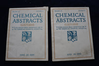 1953 CHEMICAL ABSTRACTS SEMI-MONTHLY MAGAZINE-LOT OF 21 -VOL. 47 #S 2-22 -O 3377