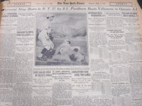 1928 APRIL 8 NEW YORK TIMES SPORTS SECTION - GEHRIG - DUROCHER - NT 5320