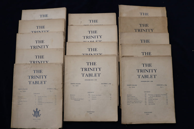 1895-1897 THE TRINITY TABLET MAGAZINE - LOT OF 14 - O 3432
