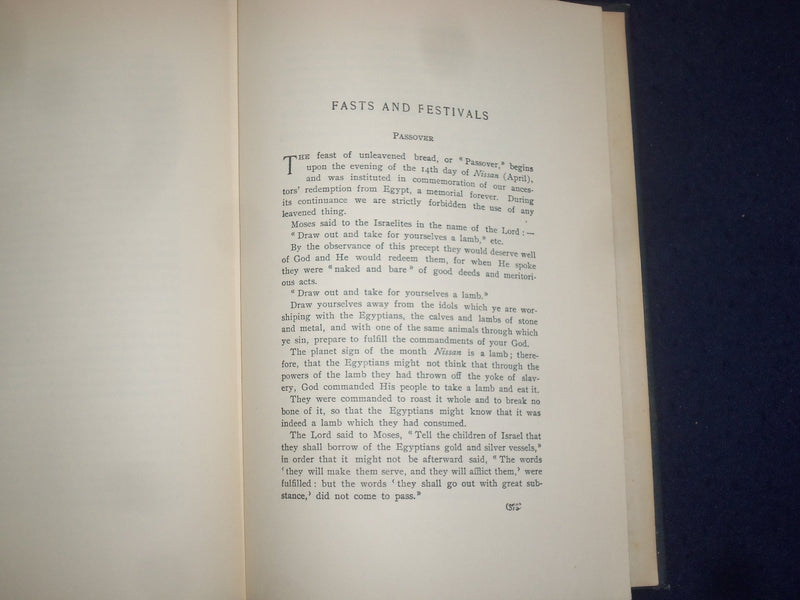 1939 HEBRAIC LITERATIVE HARDCOVER BOOK - TRANSLATIONS FROM THE TALMUD - KD 9130