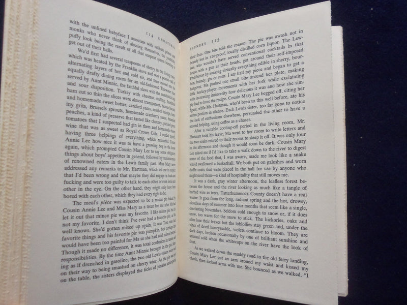 1979 UNNATURAL SCENERY HARDCOVER BOOK - INSCRIBED BY VINCENT CANBY- KD 8387