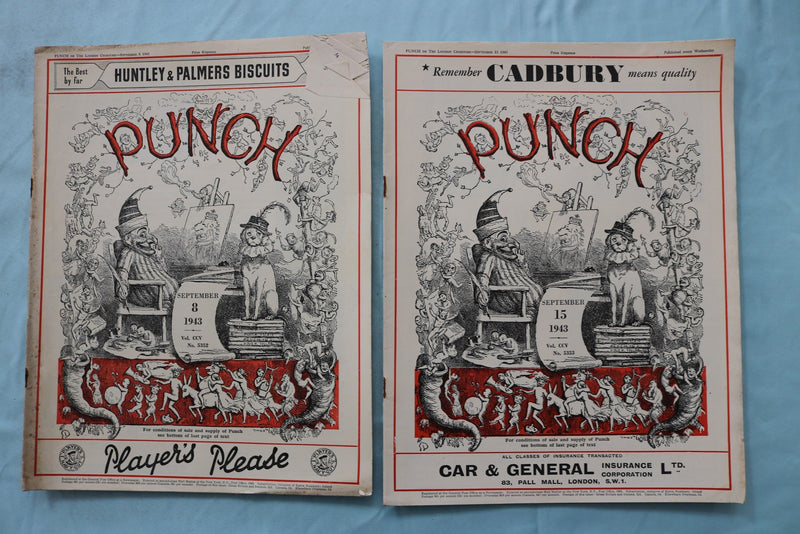 1943 PUNCH MAGAZINE - LOT OF 25 - O 3971