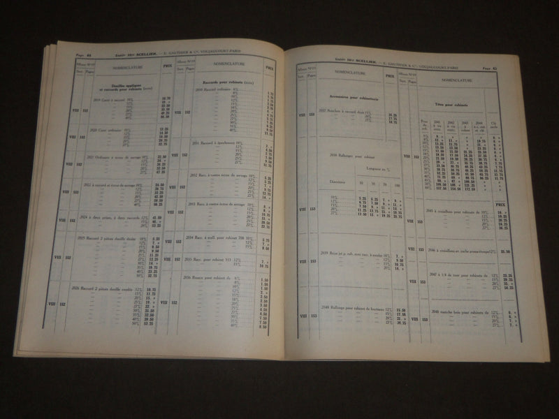 1932 JUNE ETABLISSEMENTS HRY SCELLIER E. GAUTHIER & CIE FRENCH CATALOGUE- FR 458