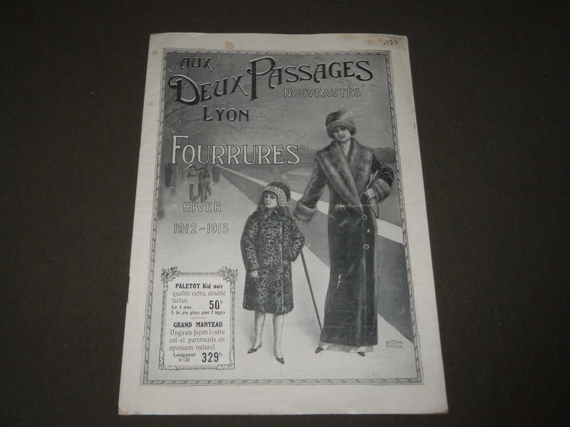1912-1913 WINTER AUX DEUX PASSAGES - FOURRURES FRENCH CATALOGUE - FR 1276