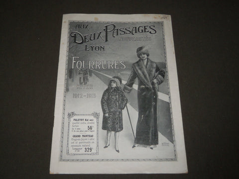 1912-1913 WINTER AUX DEUX PASSAGES - FOURRURES FRENCH CATALOGUE - FR 1276