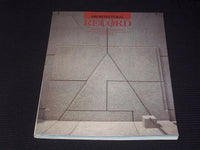 1987 OCTOBER ARCHITECTURAL RECORD MAGAZINE - HOSPITALS FRONT COVER - E 2920
