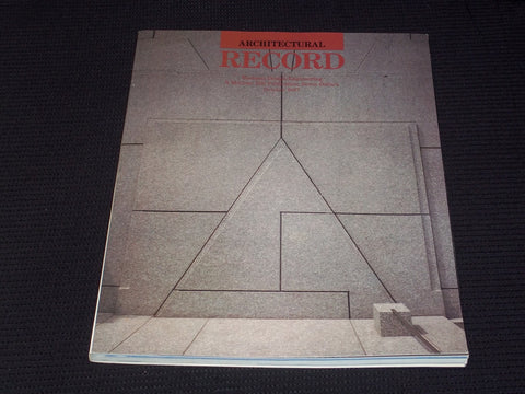 1987 OCTOBER ARCHITECTURAL RECORD MAGAZINE - HOSPITALS FRONT COVER - E 2920