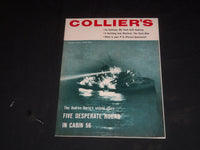 1956 SEPTEMBER 28 COLLIER'S MAGAZINE - FIVE DESPERATE IN CABIN 56 - SP 8481