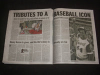 2021 JANUARY 23 NEW YORK DAILY NEWS NEWSPAPER - HENRY AARON DIED (1934-2021)