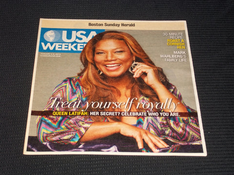2012 JANUARY 6 BOSTON SUNDAY HERALD USA MAGAZINE - QUEEN LATIFAH - E 4892