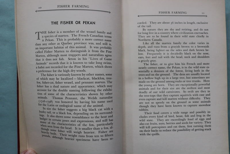 1937 FISHER FARMING HARDCOVER BOOK BY ROBERT G. HODGSON - KD 9698